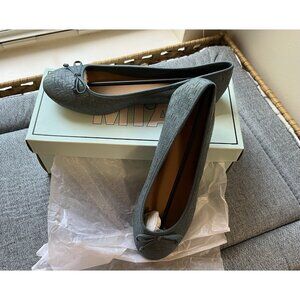 Mia Girl Brandy Blue Woven Ballet Flats Womens 7.5 NIB Anthropologie Bow